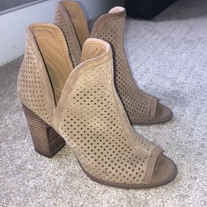 Lucky Brand Open Toe Booties